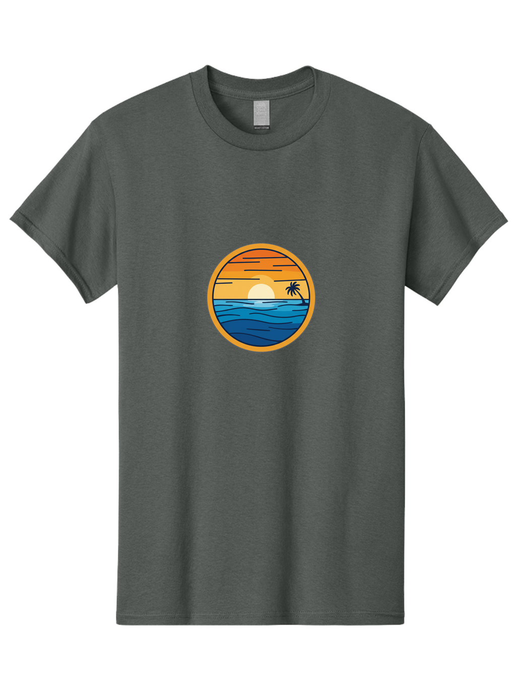 Sunset Men'S Graphic Tee, 100% Cotton, Comfortable Casual Summer Wear, Machine Washable, Vintage Camera, Old Camera, Antique Camera, Black Camera, Classic Photography, Photography Equipment, Nostalgic Device, Film Camera, Camera Art Ban676