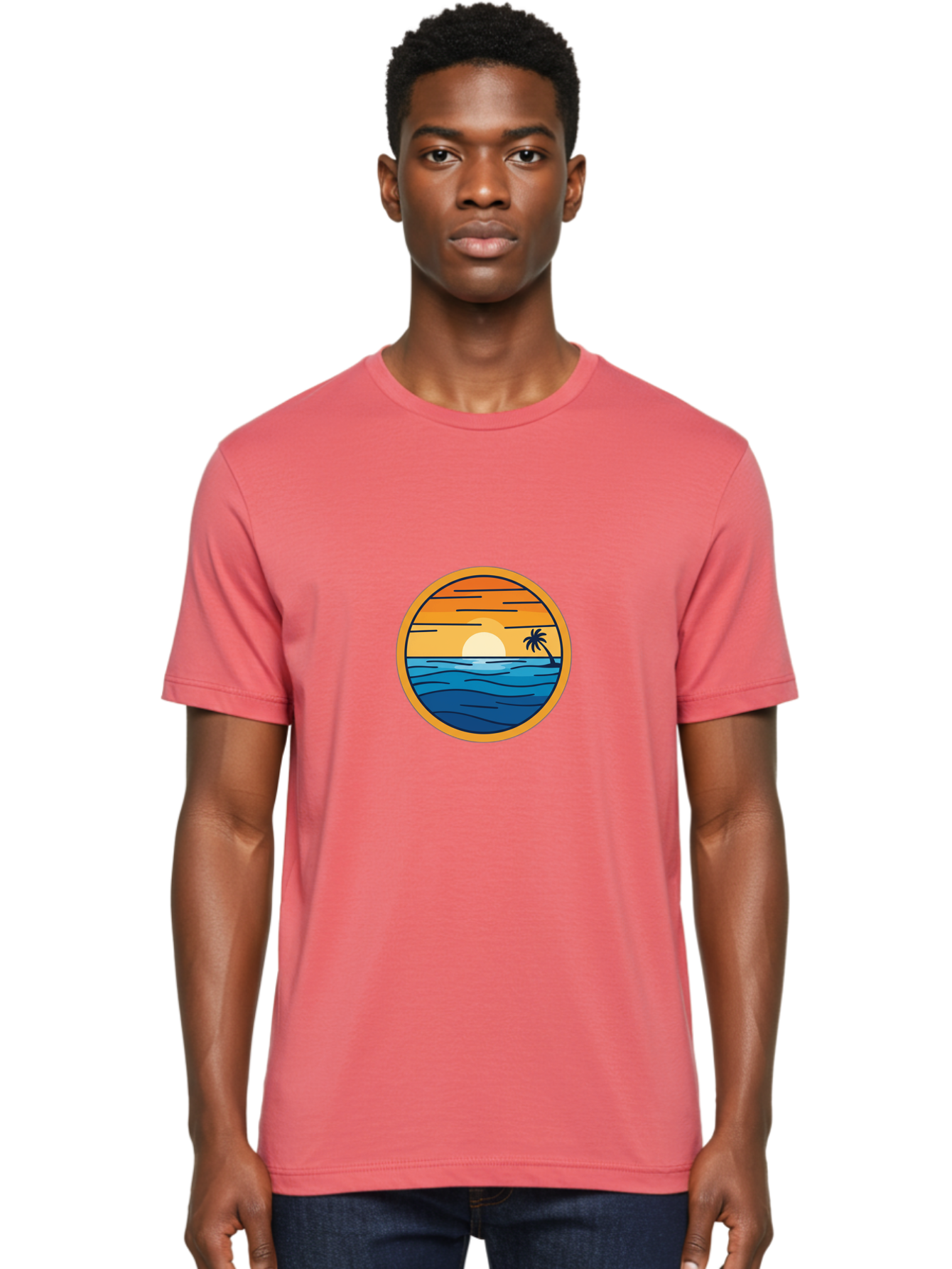 Sunset Men'S Graphic Tee, 100% Cotton, Comfortable Casual Summer Wear, Machine Washable, Vintage Camera, Old Camera, Antique Camera, Black Camera, Classic Photography, Photography Equipment, Nostalgic Device, Film Camera, Camera Art Ban676