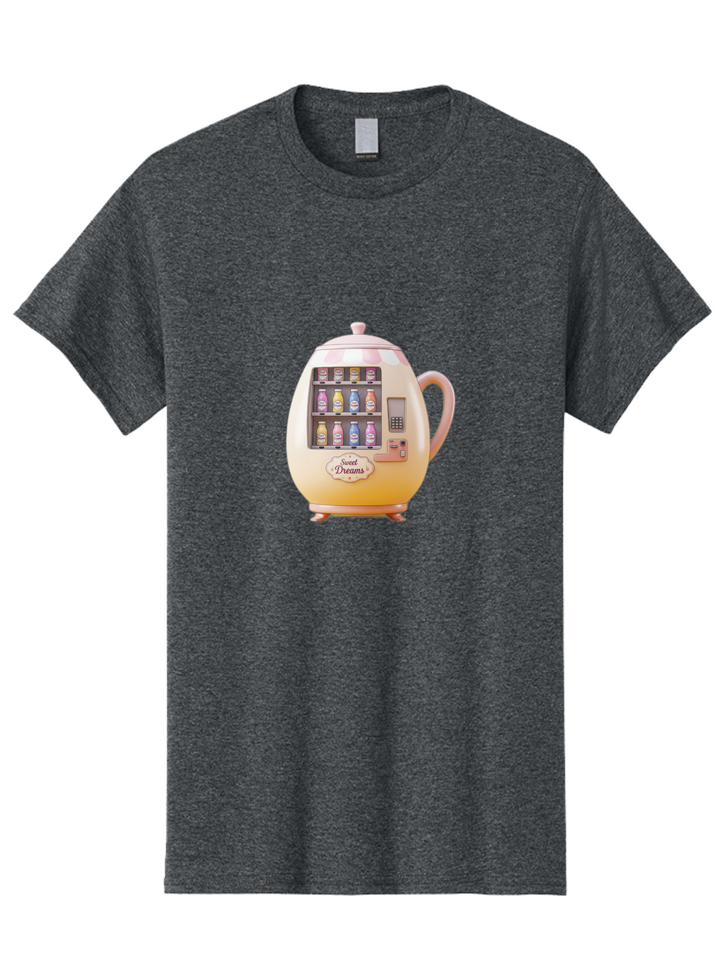 Sweet-Dreams-Teapot-Vending-Machine Men'S Graphic Tee, 100% Cotton, Comfortable Casual Summer Wear, Machine Washable, Vintage Camera, Old Camera, Antique Camera, Black Camera, Classic Photography, Photography Equipment, Nostalgic Device, Ban681