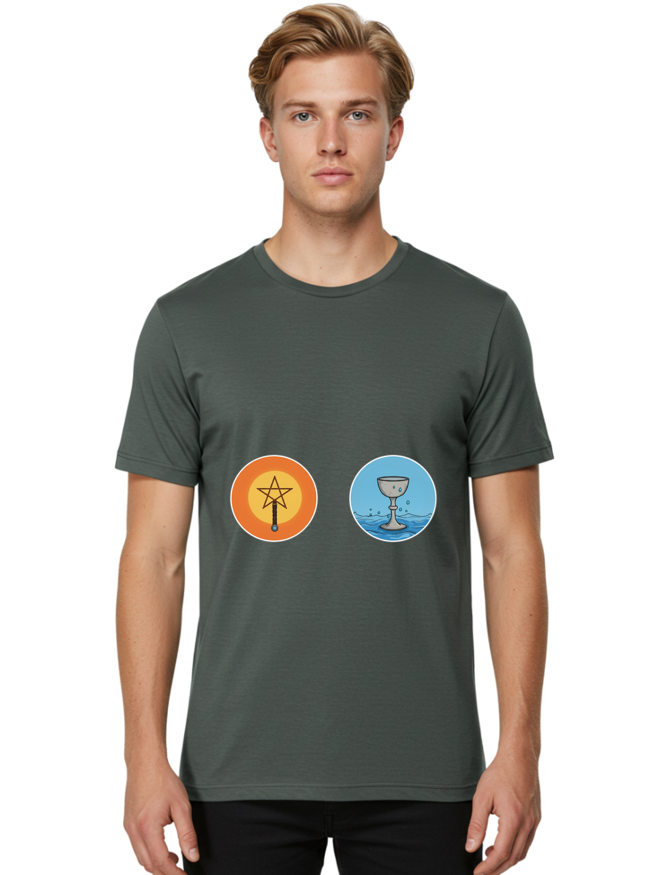 Sword-Of-Pentacles-Cup-Of-Cups Men'S Graphic Tee, 100% Cotton, Comfortable Casual Summer Wear, Machine Washable, Vintage Camera, Old Camera, Antique Camera, Black Camera, Classic Photography, Photography Equipment, Nostalgic Device, Ban684
