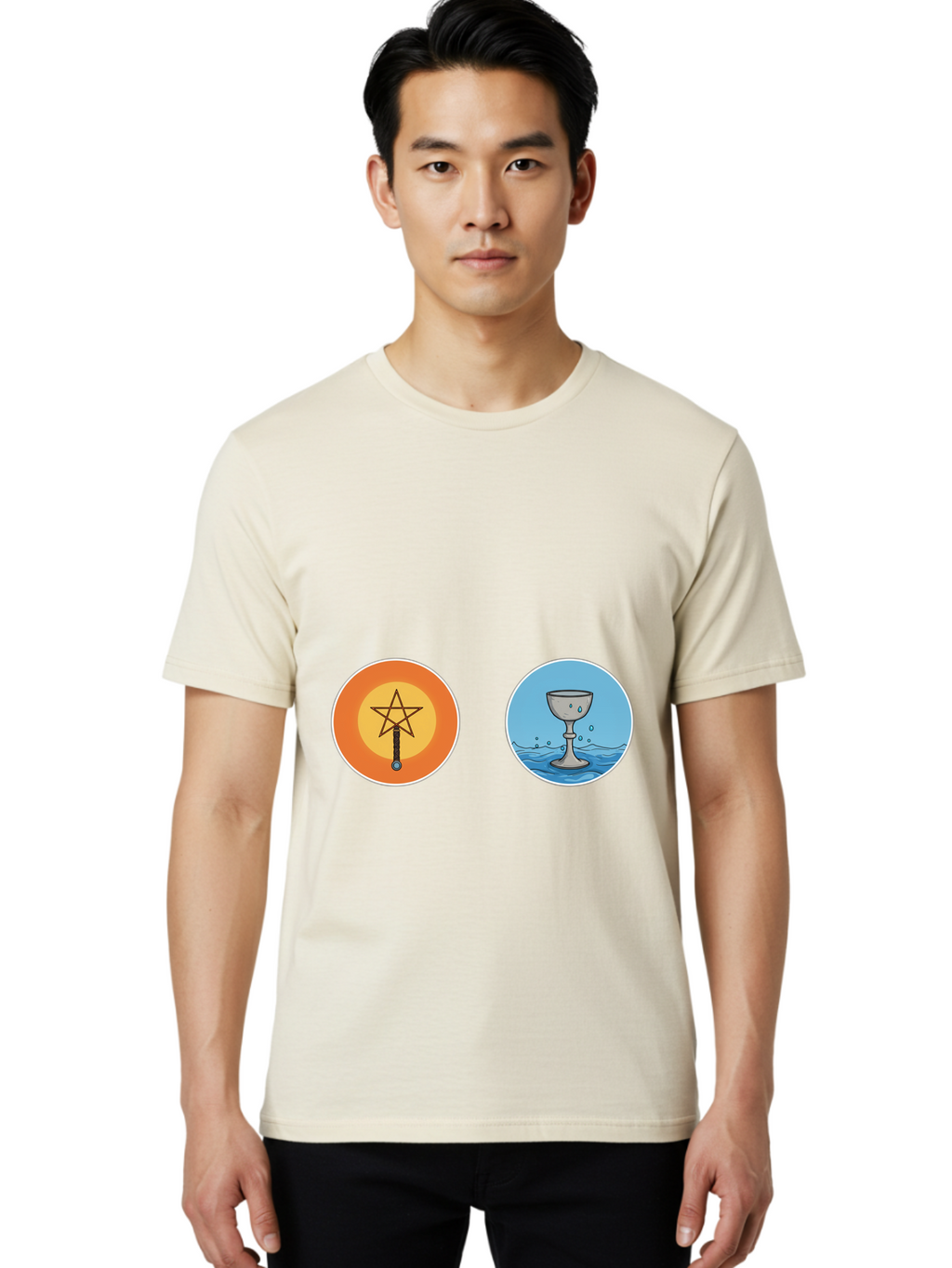 Sword-Of-Pentacles-Cup-Of-Cups Men'S Graphic Tee, 100% Cotton, Comfortable Casual Summer Wear, Machine Washable, Vintage Camera, Old Camera, Antique Camera, Black Camera, Classic Photography, Photography Equipment, Nostalgic Device, Ban684