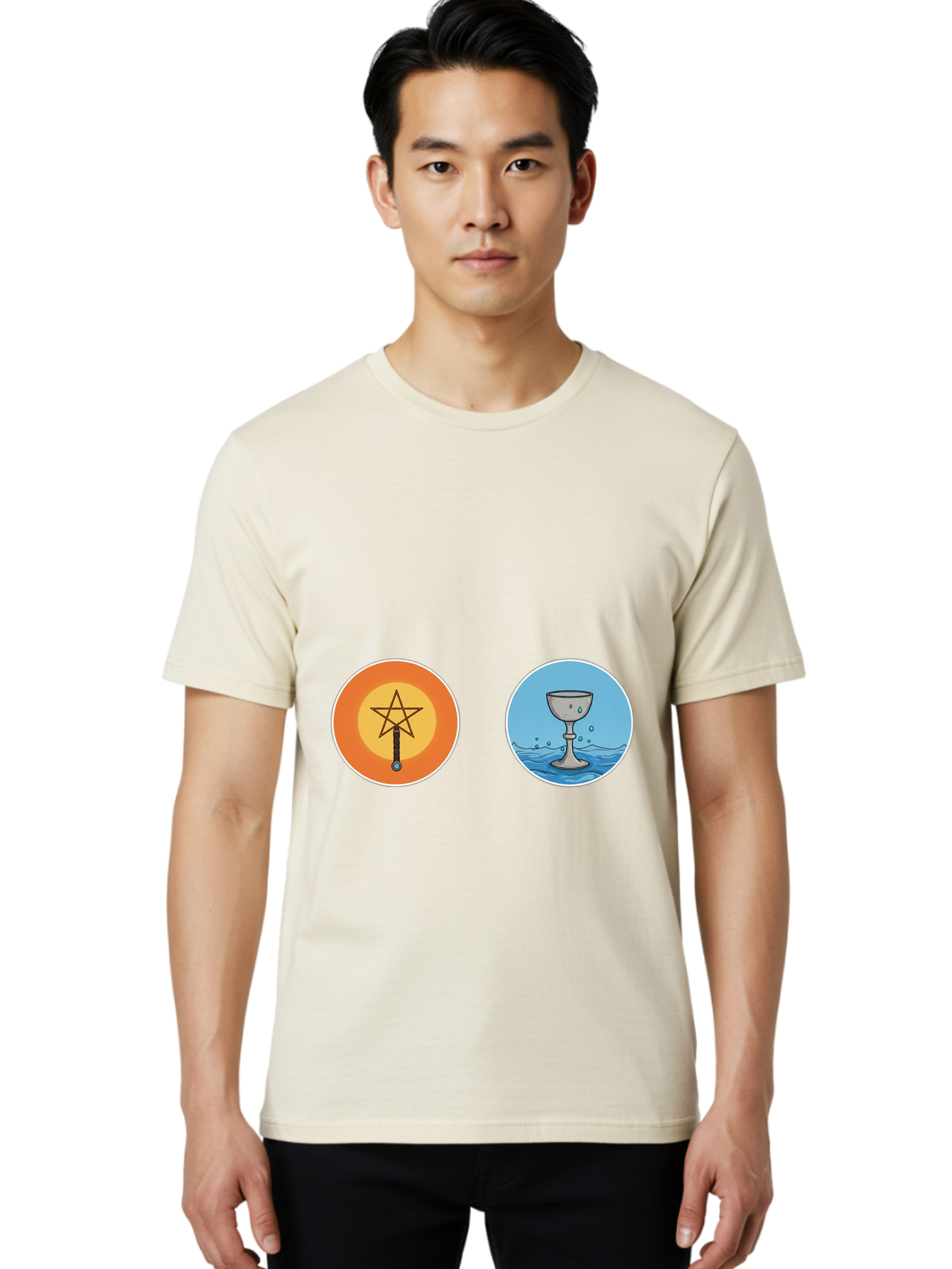 Sword-Of-Pentacles-Cup-Of-Cups Men'S Graphic Tee, 100% Cotton, Comfortable Casual Summer Wear, Machine Washable, Vintage Camera, Old Camera, Antique Camera, Black Camera, Classic Photography, Photography Equipment, Nostalgic Device, Ban684