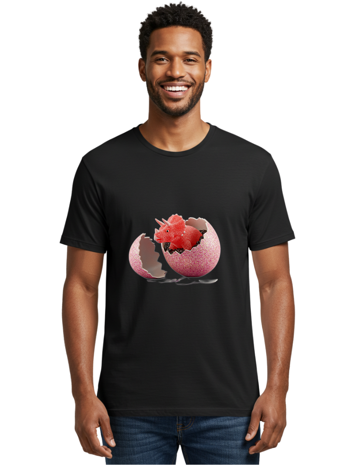 T-Rex-Hatching-1 Men'S Graphic Tee, 100% Cotton, Comfortable Casual Summer Wear, Machine Washable, Vintage Camera, Old Camera, Antique Camera, Black Camera, Classic Photography, Photography Equipment, Nostalgic Device, Film Camera, Camera Art Ban686
