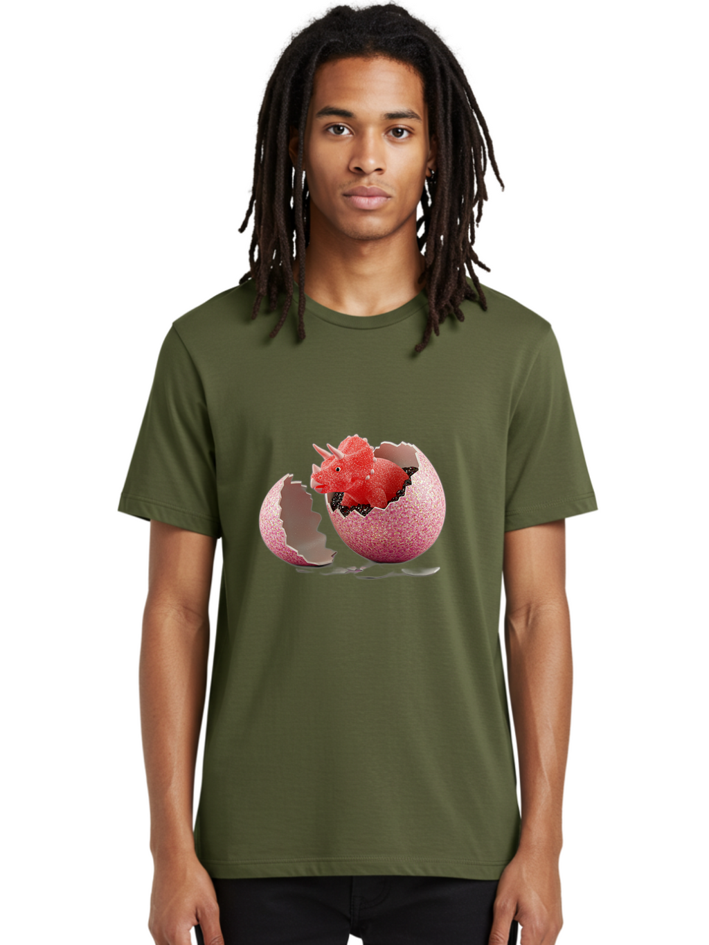 T-Rex-Hatching-1 Men'S Graphic Tee, 100% Cotton, Comfortable Casual Summer Wear, Machine Washable, Vintage Camera, Old Camera, Antique Camera, Black Camera, Classic Photography, Photography Equipment, Nostalgic Device, Film Camera, Camera Art Ban686