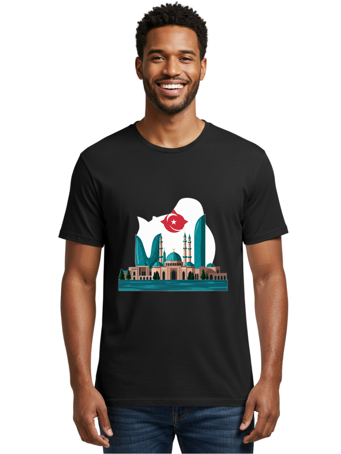 Taksim-Mosque Men'S Graphic Tee, 100% Cotton, Comfortable Casual Summer Wear, Machine Washable, Vintage Camera, Old Camera, Antique Camera, Black Camera, Classic Photography, Photography Equipment, Nostalgic Device, Film Camera, Camera Art Ban694