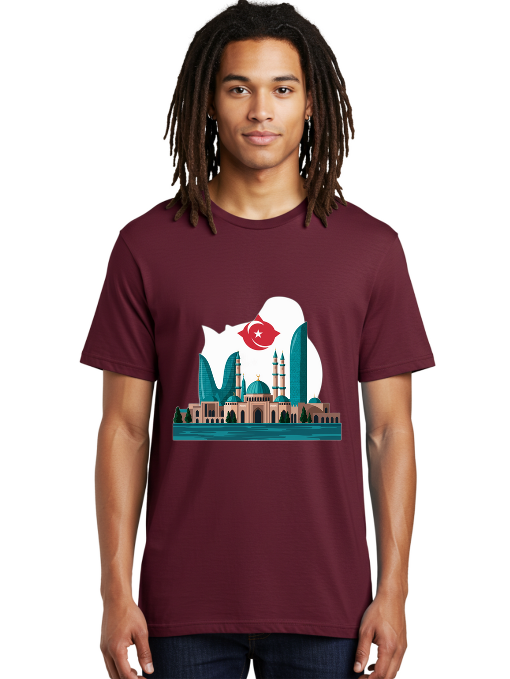 Taksim-Mosque Men'S Graphic Tee, 100% Cotton, Comfortable Casual Summer Wear, Machine Washable, Vintage Camera, Old Camera, Antique Camera, Black Camera, Classic Photography, Photography Equipment, Nostalgic Device, Film Camera, Camera Art Ban694