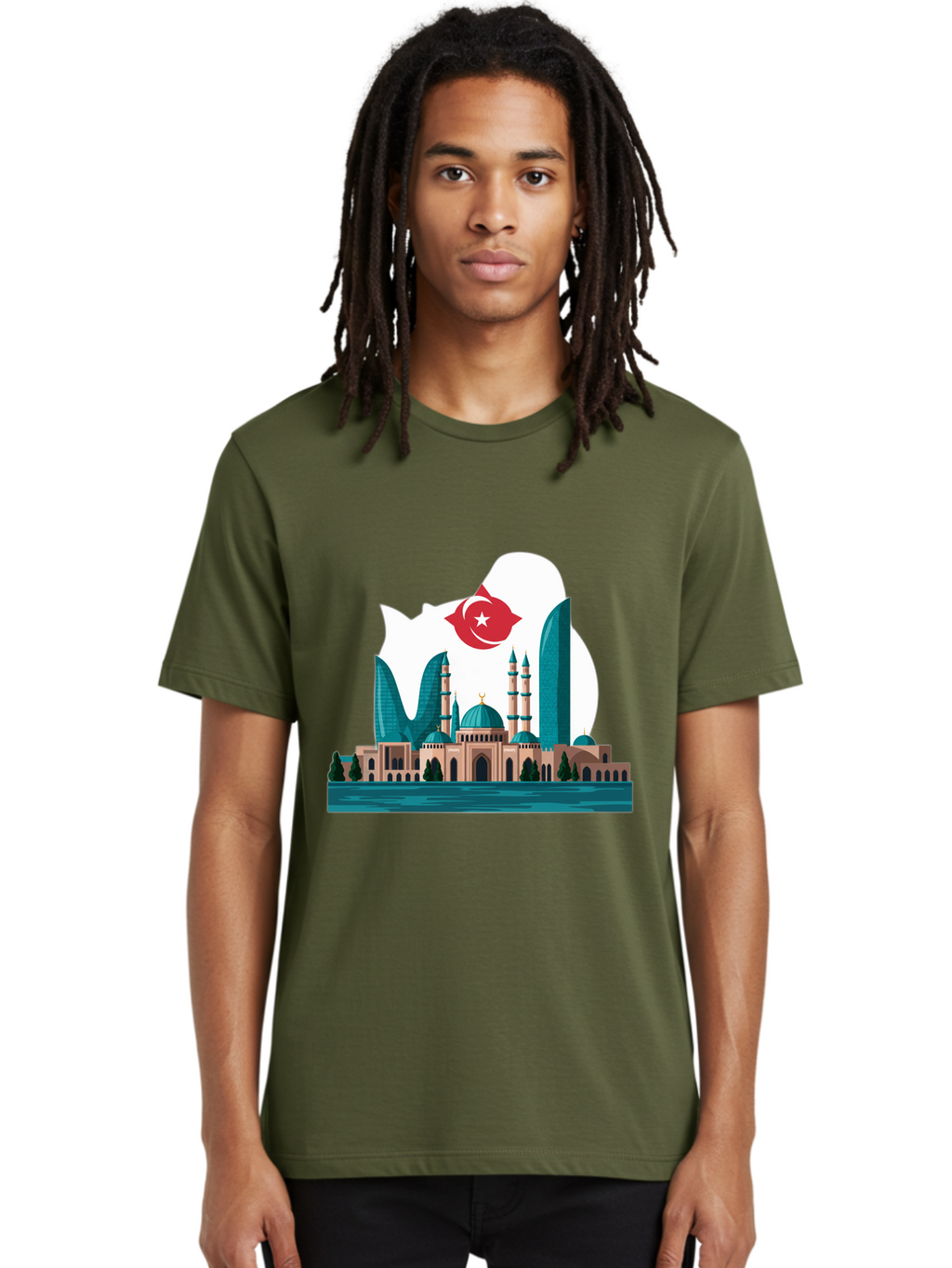 Taksim-Mosque Men'S Graphic Tee, 100% Cotton, Comfortable Casual Summer Wear, Machine Washable, Vintage Camera, Old Camera, Antique Camera, Black Camera, Classic Photography, Photography Equipment, Nostalgic Device, Film Camera, Camera Art Ban694