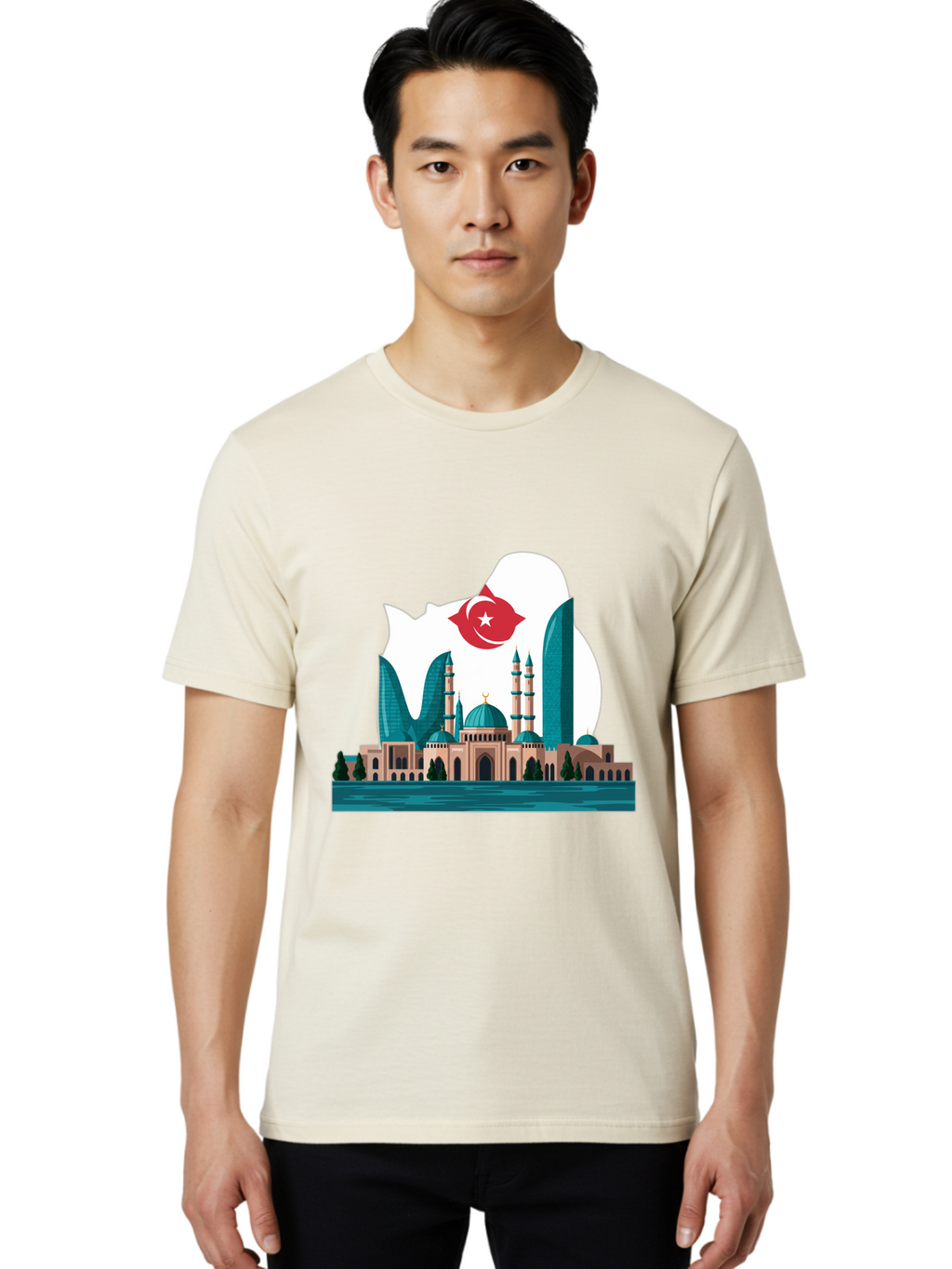 Taksim-Mosque Men'S Graphic Tee, 100% Cotton, Comfortable Casual Summer Wear, Machine Washable, Vintage Camera, Old Camera, Antique Camera, Black Camera, Classic Photography, Photography Equipment, Nostalgic Device, Film Camera, Camera Art Ban694