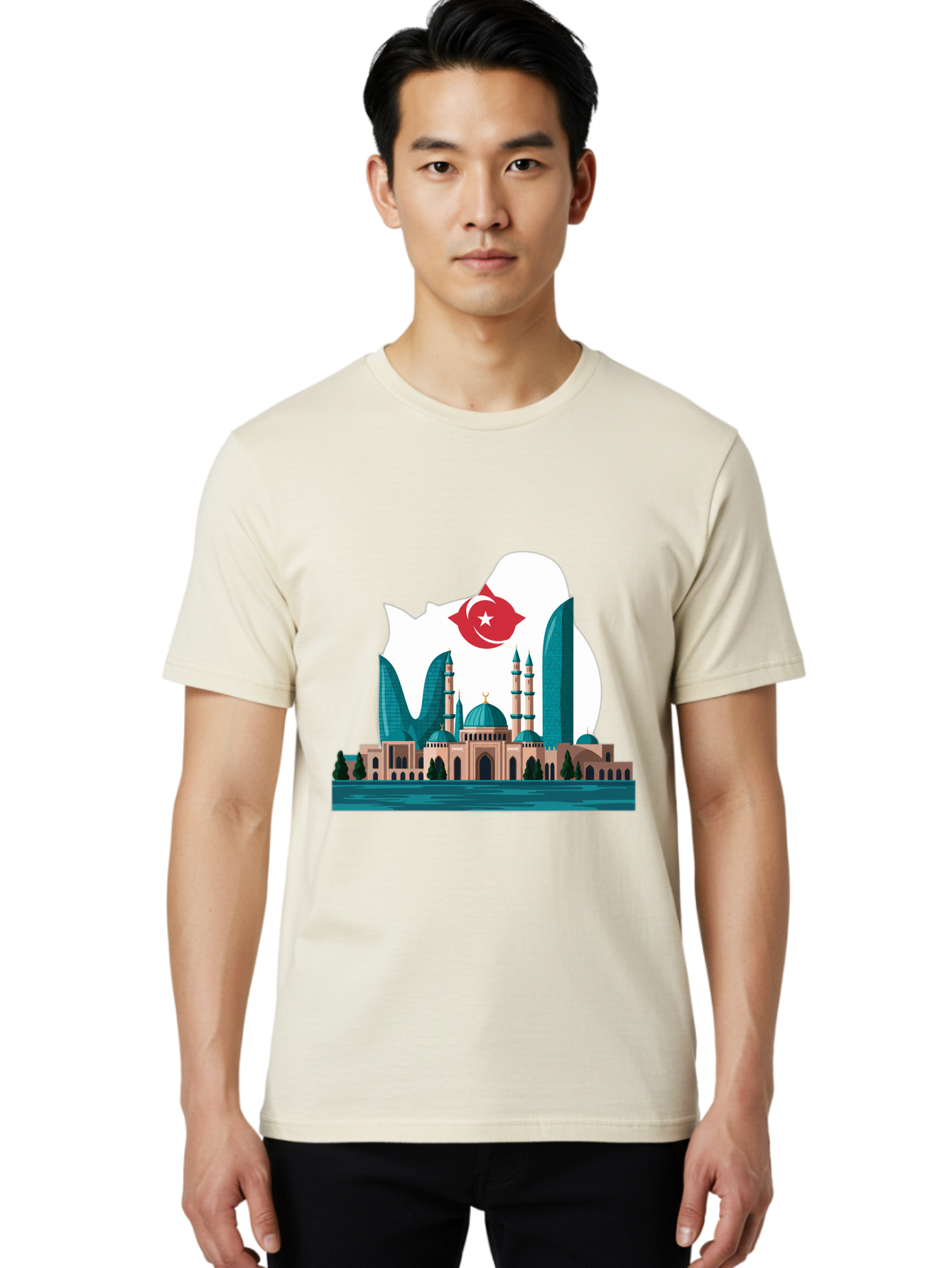 Taksim-Mosque Men'S Graphic Tee, 100% Cotton, Comfortable Casual Summer Wear, Machine Washable, Vintage Camera, Old Camera, Antique Camera, Black Camera, Classic Photography, Photography Equipment, Nostalgic Device, Film Camera, Camera Art Ban694