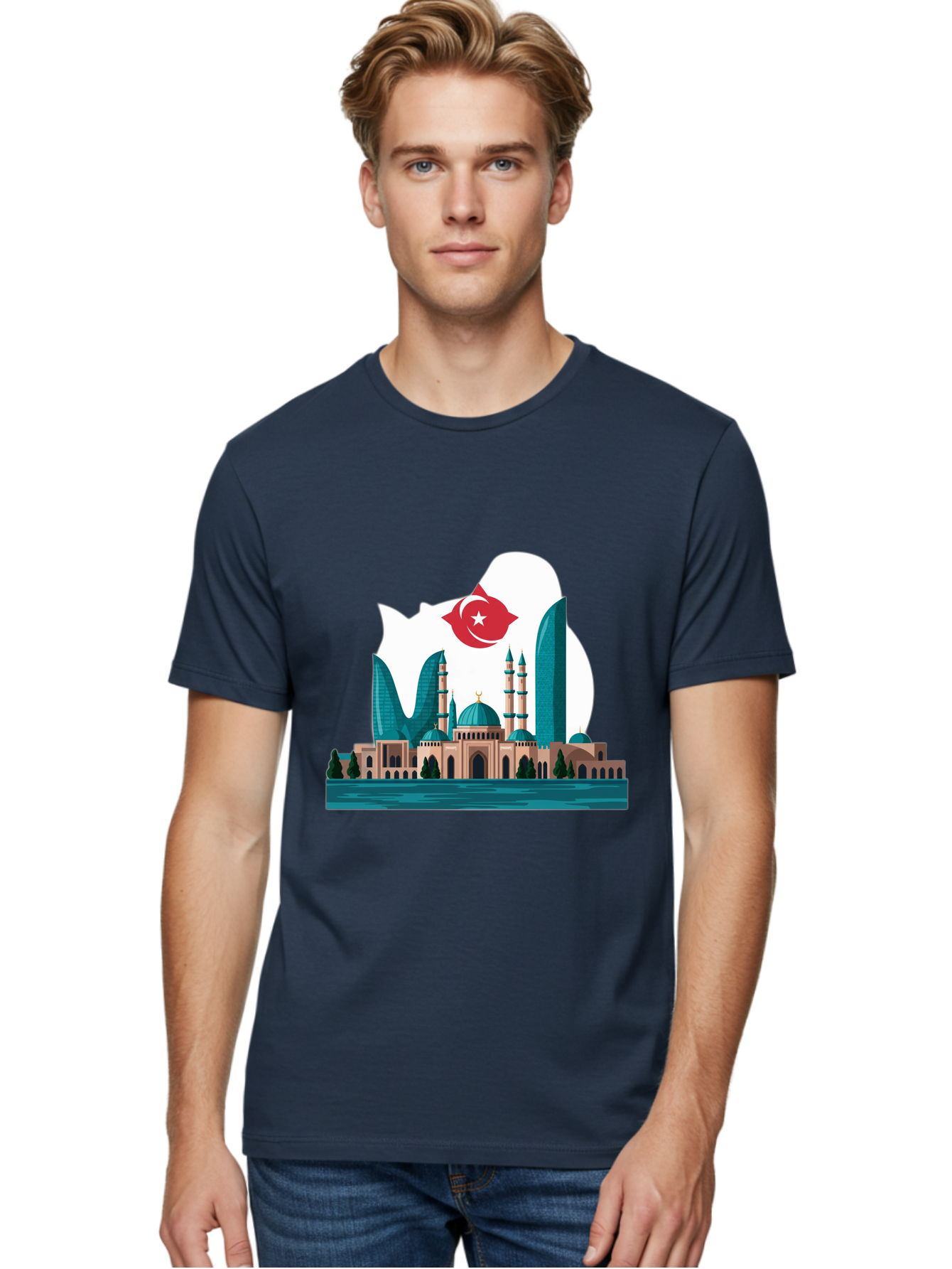 Taksim-Mosque Men'S Graphic Tee, 100% Cotton, Comfortable Casual Summer Wear, Machine Washable, Vintage Camera, Old Camera, Antique Camera, Black Camera, Classic Photography, Photography Equipment, Nostalgic Device, Film Camera, Camera Art Ban694