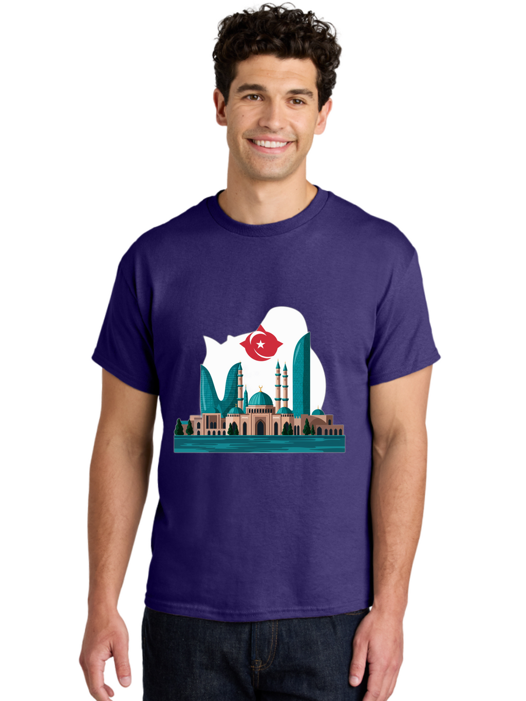 Taksim-Mosque Men'S Graphic Tee, 100% Cotton, Comfortable Casual Summer Wear, Machine Washable, Vintage Camera, Old Camera, Antique Camera, Black Camera, Classic Photography, Photography Equipment, Nostalgic Device, Film Camera, Camera Art Ban694