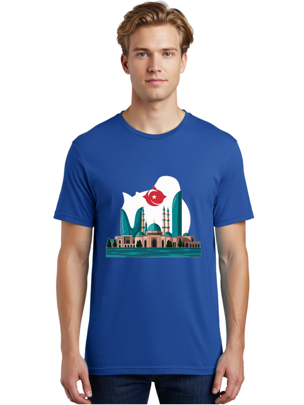 Taksim-Mosque Men'S Graphic Tee, 100% Cotton, Comfortable Casual Summer Wear, Machine Washable, Vintage Camera, Old Camera, Antique Camera, Black Camera, Classic Photography, Photography Equipment, Nostalgic Device, Film Camera, Camera Art Ban694