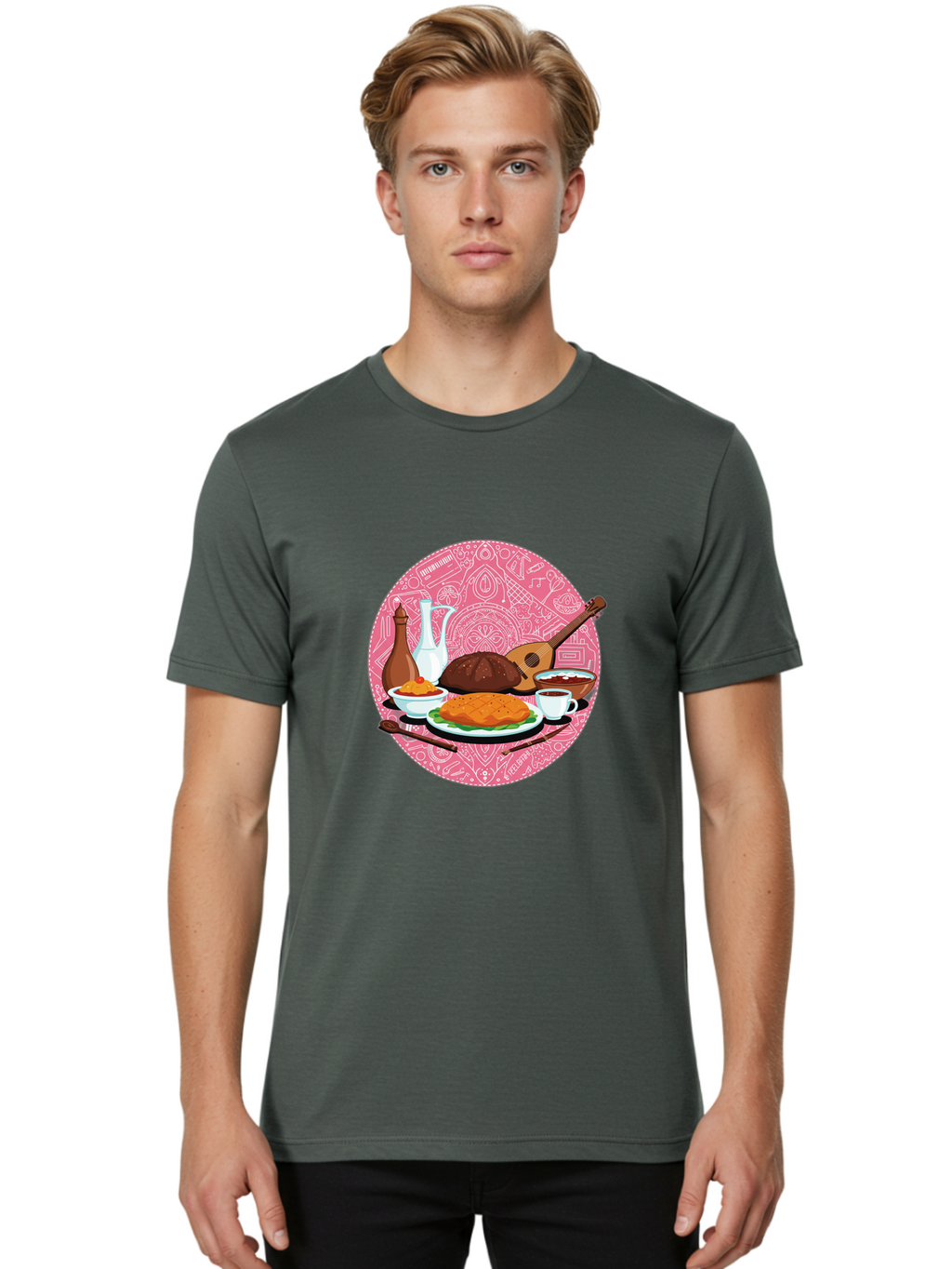 Tandoori-Chicken Men'S Graphic Tee, 100% Cotton, Comfortable Casual Summer Wear, Machine Washable, Vintage Camera, Old Camera, Antique Camera, Black Camera, Classic Photography, Photography Equipment, Nostalgic Device, Film Camera, Camera Art Ban696