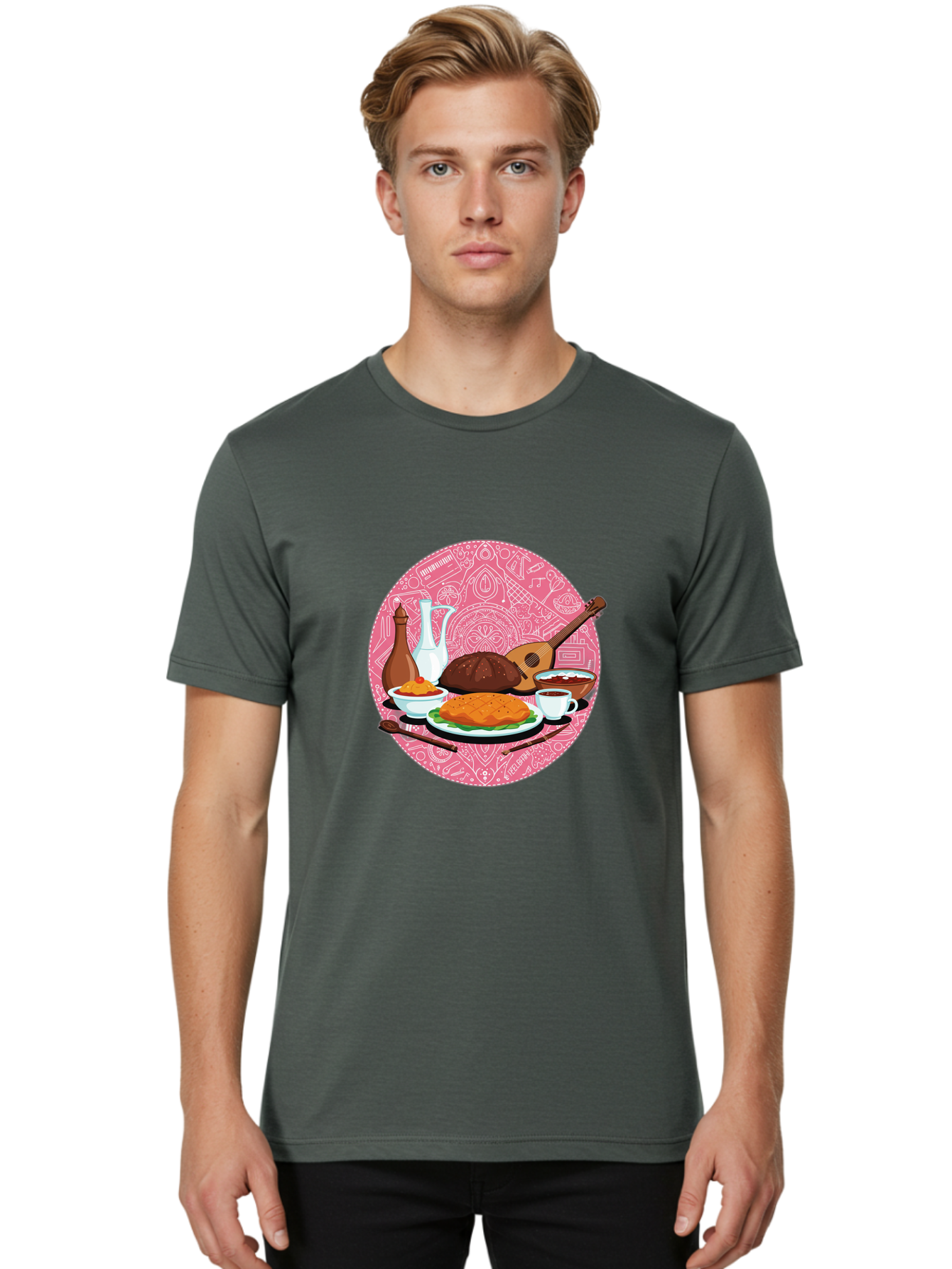 Tandoori-Chicken Men'S Graphic Tee, 100% Cotton, Comfortable Casual Summer Wear, Machine Washable, Vintage Camera, Old Camera, Antique Camera, Black Camera, Classic Photography, Photography Equipment, Nostalgic Device, Film Camera, Camera Art Ban696