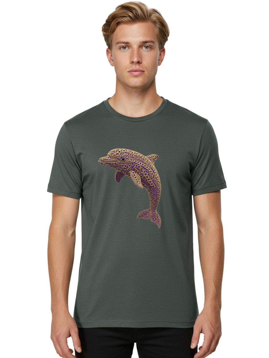 Tattoo-Dolphin Men'S Graphic Tee, 100% Cotton, Comfortable Casual Summer Wear, Machine Washable, Vintage Camera, Old Camera, Antique Camera, Black Camera, Classic Photography, Photography Equipment, Nostalgic Device, Film Camera, Camera Art Ban698