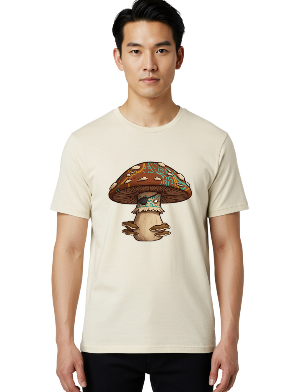 Tattooed-Shroom Men'S Graphic Tee, 100% Cotton, Comfortable Casual Summer Wear, Machine Washable, Vintage Camera, Old Camera, Antique Camera, Black Camera, Classic Photography, Photography Equipment, Nostalgic Device, Film Camera, Camera Art Ban701