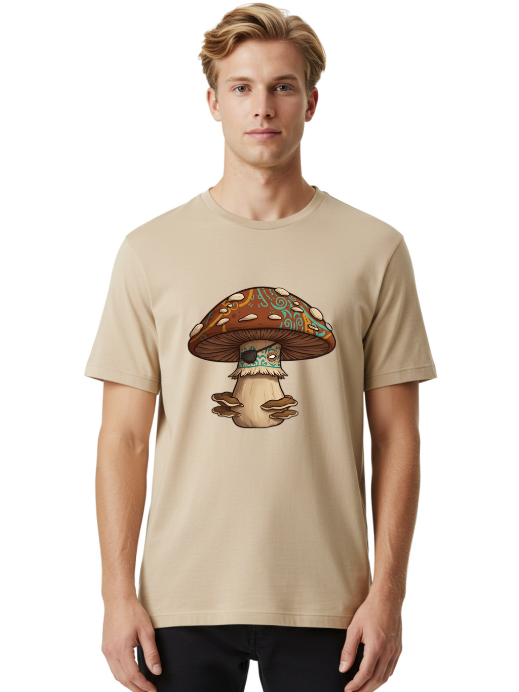 Tattooed-Shroom Men'S Graphic Tee, 100% Cotton, Comfortable Casual Summer Wear, Machine Washable, Vintage Camera, Old Camera, Antique Camera, Black Camera, Classic Photography, Photography Equipment, Nostalgic Device, Film Camera, Camera Art Ban701