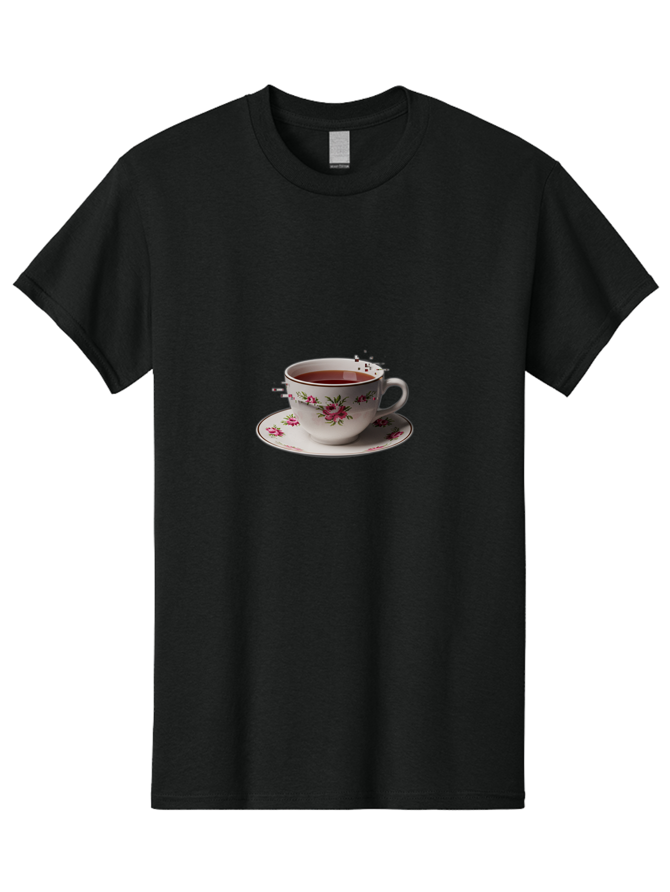Tea-Cup-1 Men'S Graphic Tee, 100% Cotton, Comfortable Casual Summer Wear, Machine Washable, Vintage Camera, Old Camera, Antique Camera, Black Camera, Classic Photography, Photography Equipment, Nostalgic Device, Film Camera, Camera Art Ban703
