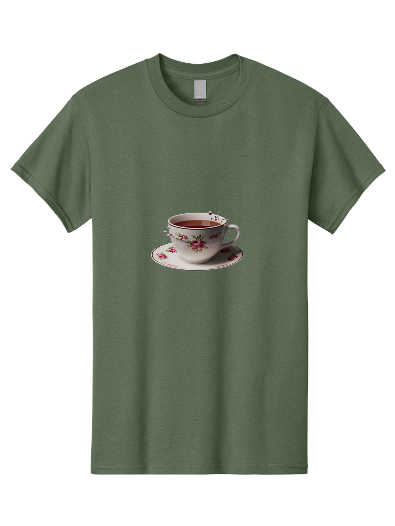 Tea-Cup-1 Men'S Graphic Tee, 100% Cotton, Comfortable Casual Summer Wear, Machine Washable, Vintage Camera, Old Camera, Antique Camera, Black Camera, Classic Photography, Photography Equipment, Nostalgic Device, Film Camera, Camera Art Ban703