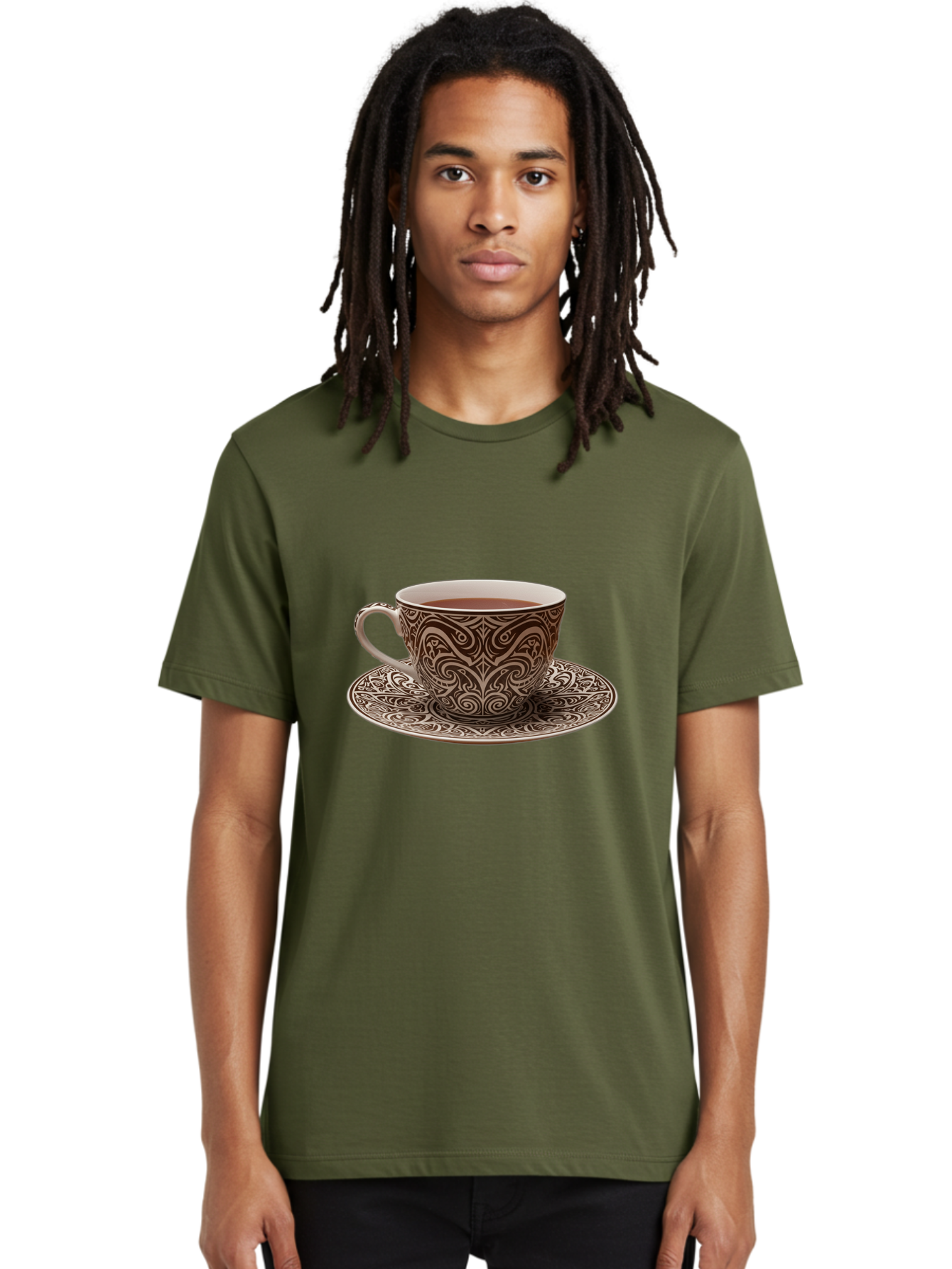 Tea-Cup Men'S Graphic Tee, 100% Cotton, Comfortable Casual Summer Wear, Machine Washable, Vintage Camera, Old Camera, Antique Camera, Black Camera, Classic Photography, Photography Equipment, Nostalgic Device, Film Camera, Camera Art Ban704
