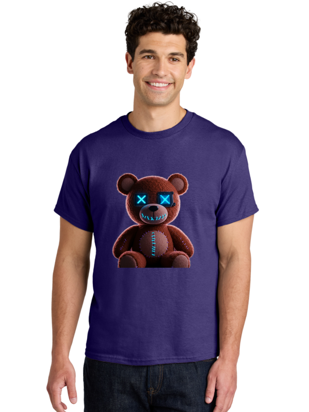 Teddy-1 Men'S Graphic Tee, 100% Cotton, Comfortable Casual Summer Wear, Machine Washable, Vintage Camera, Old Camera, Antique Camera, Black Camera, Classic Photography, Photography Equipment, Nostalgic Device, Film Camera, Camera Art Ban708