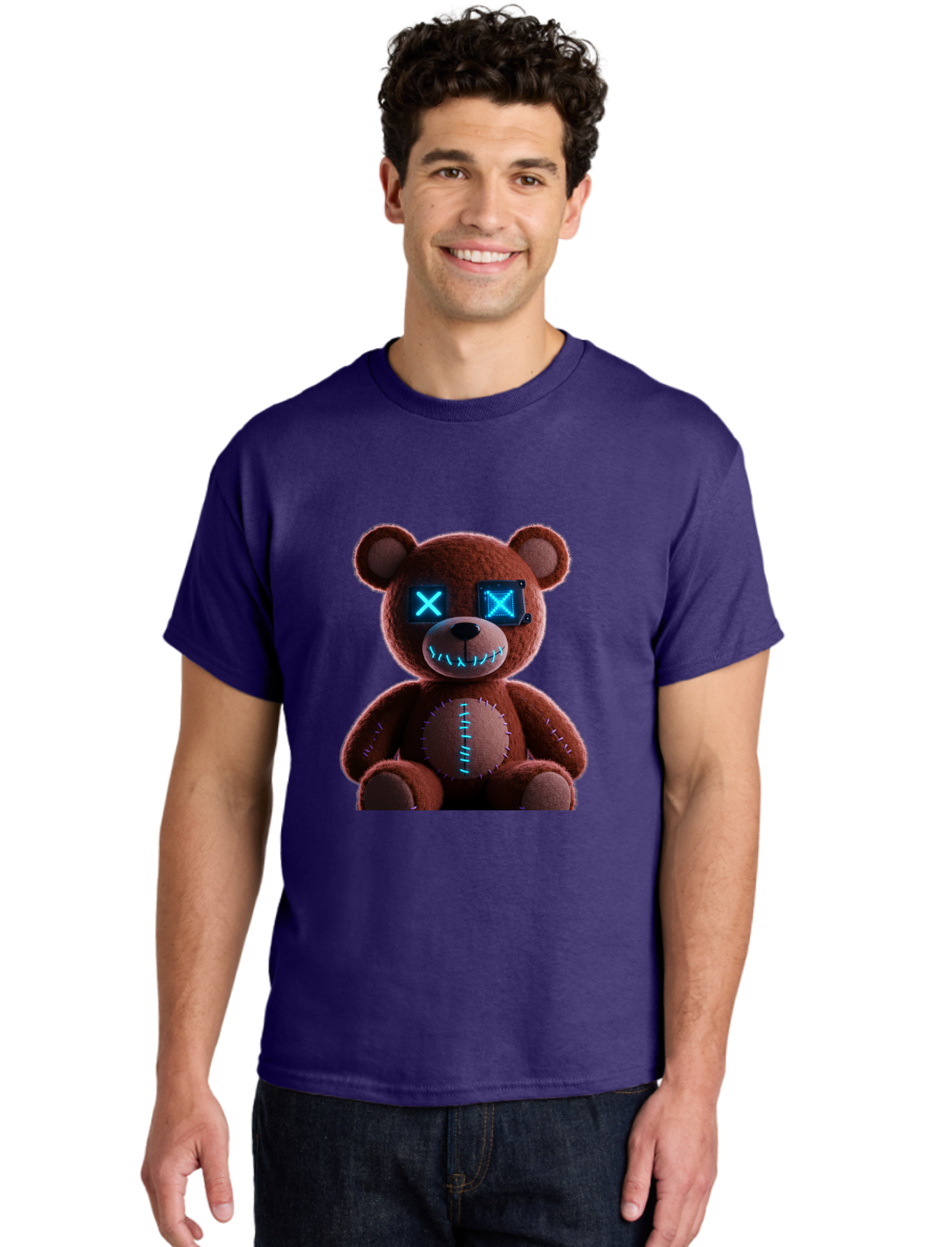 Teddy-1 Men'S Graphic Tee, 100% Cotton, Comfortable Casual Summer Wear, Machine Washable, Vintage Camera, Old Camera, Antique Camera, Black Camera, Classic Photography, Photography Equipment, Nostalgic Device, Film Camera, Camera Art Ban708