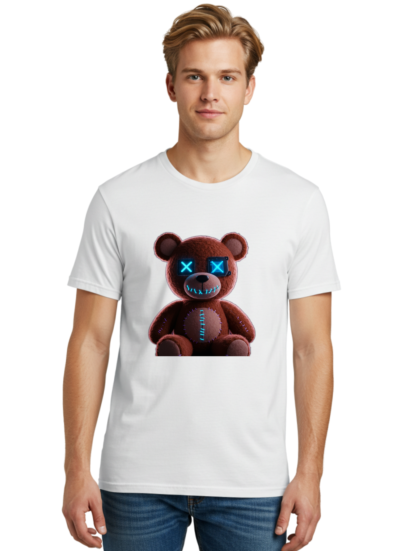 Teddy-1 Men'S Graphic Tee, 100% Cotton, Comfortable Casual Summer Wear, Machine Washable, Vintage Camera, Old Camera, Antique Camera, Black Camera, Classic Photography, Photography Equipment, Nostalgic Device, Film Camera, Camera Art Ban708