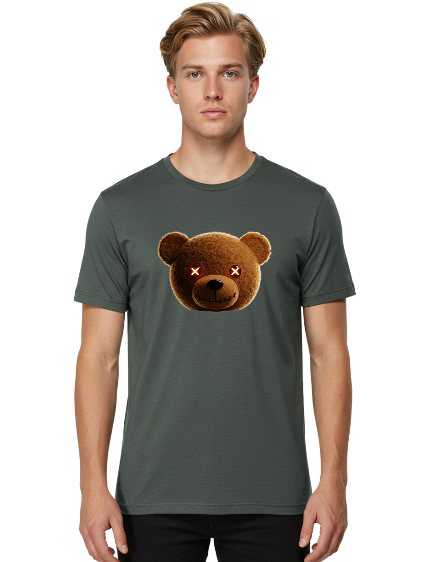 Teddy-2 Men'S Graphic Tee, 100% Cotton, Comfortable Casual Summer Wear, Machine Washable, Vintage Camera, Old Camera, Antique Camera, Black Camera, Classic Photography, Photography Equipment, Nostalgic Device, Film Camera, Camera Art Ban709