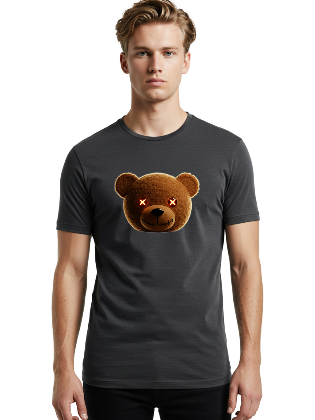Teddy-2 Men'S Graphic Tee, 100% Cotton, Comfortable Casual Summer Wear, Machine Washable, Vintage Camera, Old Camera, Antique Camera, Black Camera, Classic Photography, Photography Equipment, Nostalgic Device, Film Camera, Camera Art Ban709