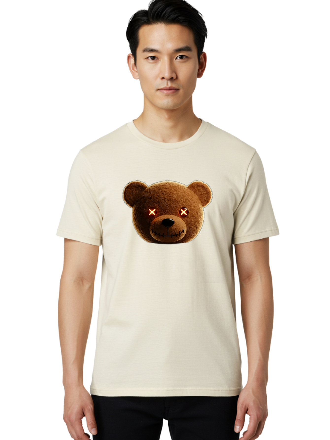 Teddy-2 Men'S Graphic Tee, 100% Cotton, Comfortable Casual Summer Wear, Machine Washable, Vintage Camera, Old Camera, Antique Camera, Black Camera, Classic Photography, Photography Equipment, Nostalgic Device, Film Camera, Camera Art Ban709