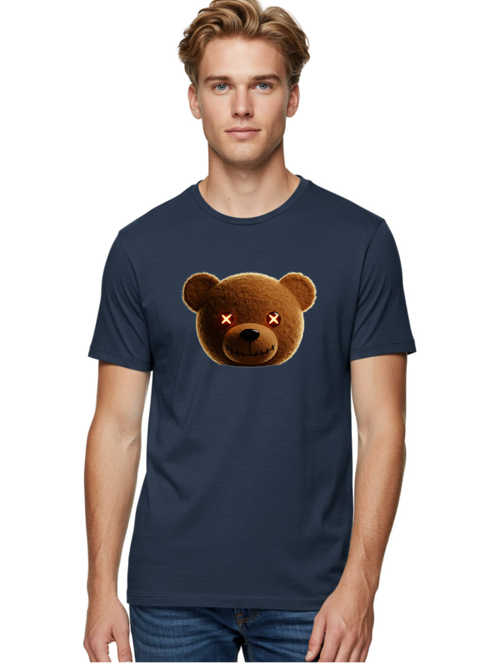 Teddy-2 Men'S Graphic Tee, 100% Cotton, Comfortable Casual Summer Wear, Machine Washable, Vintage Camera, Old Camera, Antique Camera, Black Camera, Classic Photography, Photography Equipment, Nostalgic Device, Film Camera, Camera Art Ban709