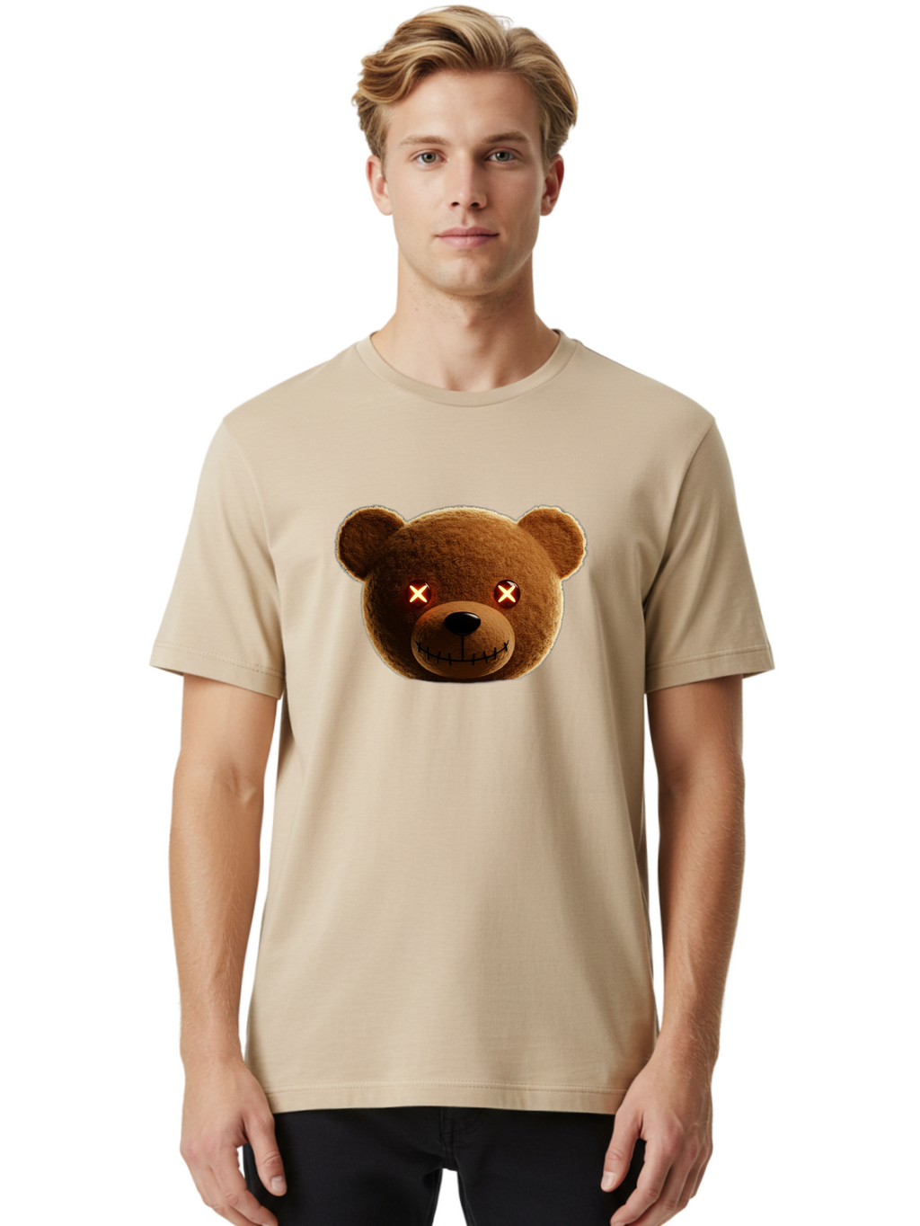 Teddy-2 Men'S Graphic Tee, 100% Cotton, Comfortable Casual Summer Wear, Machine Washable, Vintage Camera, Old Camera, Antique Camera, Black Camera, Classic Photography, Photography Equipment, Nostalgic Device, Film Camera, Camera Art Ban709