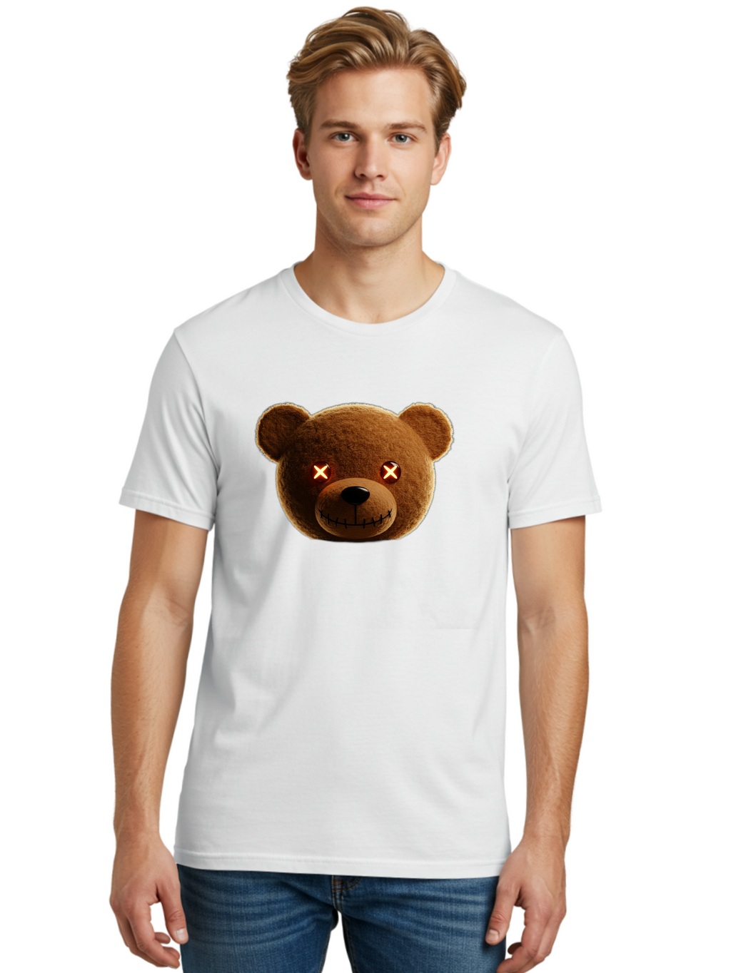 Teddy-2 Men'S Graphic Tee, 100% Cotton, Comfortable Casual Summer Wear, Machine Washable, Vintage Camera, Old Camera, Antique Camera, Black Camera, Classic Photography, Photography Equipment, Nostalgic Device, Film Camera, Camera Art Ban709