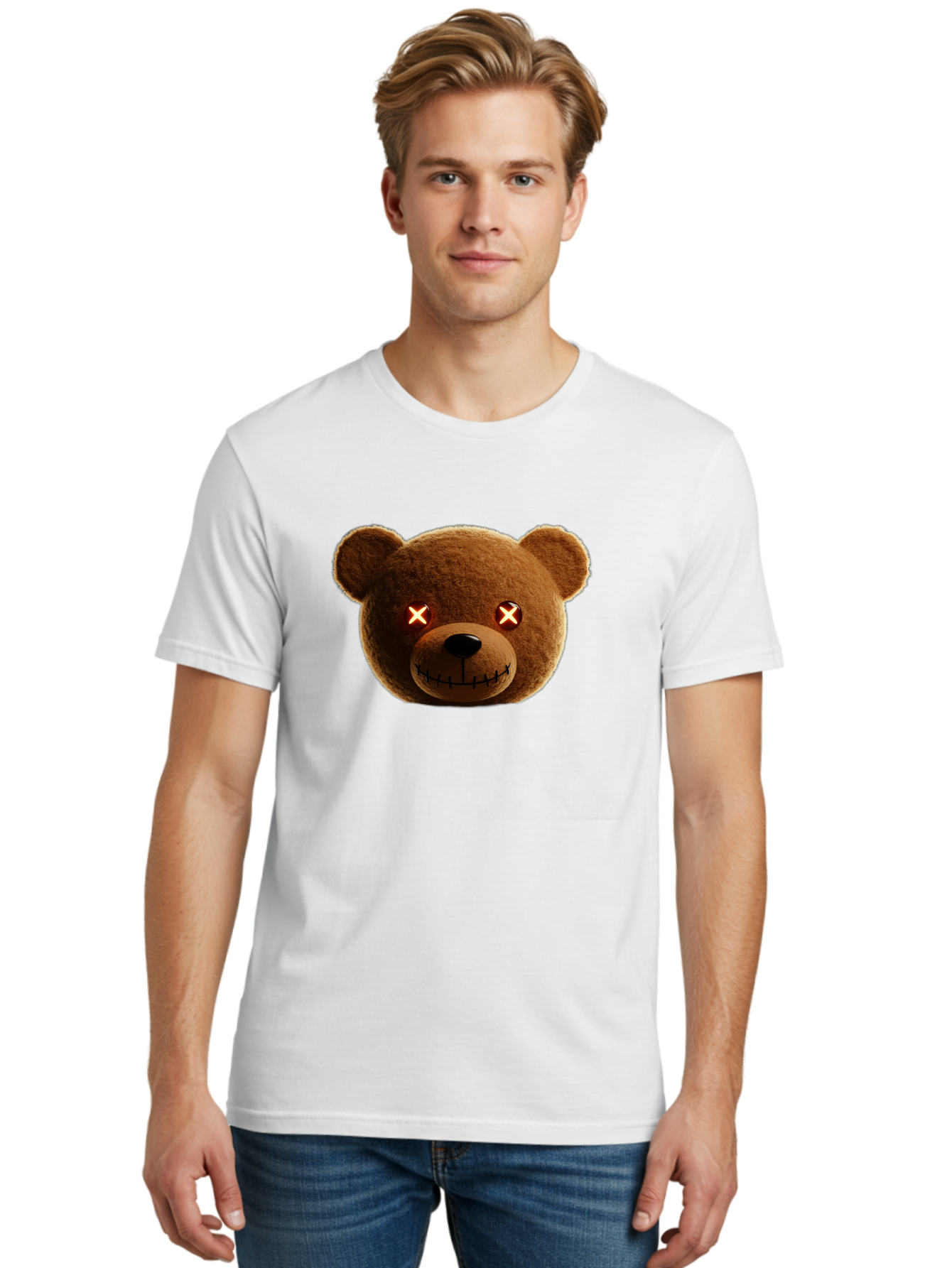 Teddy-2 Men'S Graphic Tee, 100% Cotton, Comfortable Casual Summer Wear, Machine Washable, Vintage Camera, Old Camera, Antique Camera, Black Camera, Classic Photography, Photography Equipment, Nostalgic Device, Film Camera, Camera Art Ban709