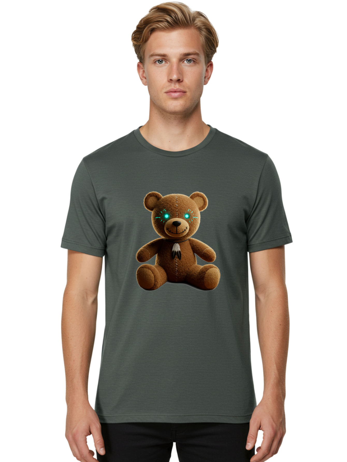Teddy-3 Men'S Graphic Tee, 100% Cotton, Comfortable Casual Summer Wear, Machine Washable, Vintage Camera, Old Camera, Antique Camera, Black Camera, Classic Photography, Photography Equipment, Nostalgic Device, Film Camera, Camera Art Ban710