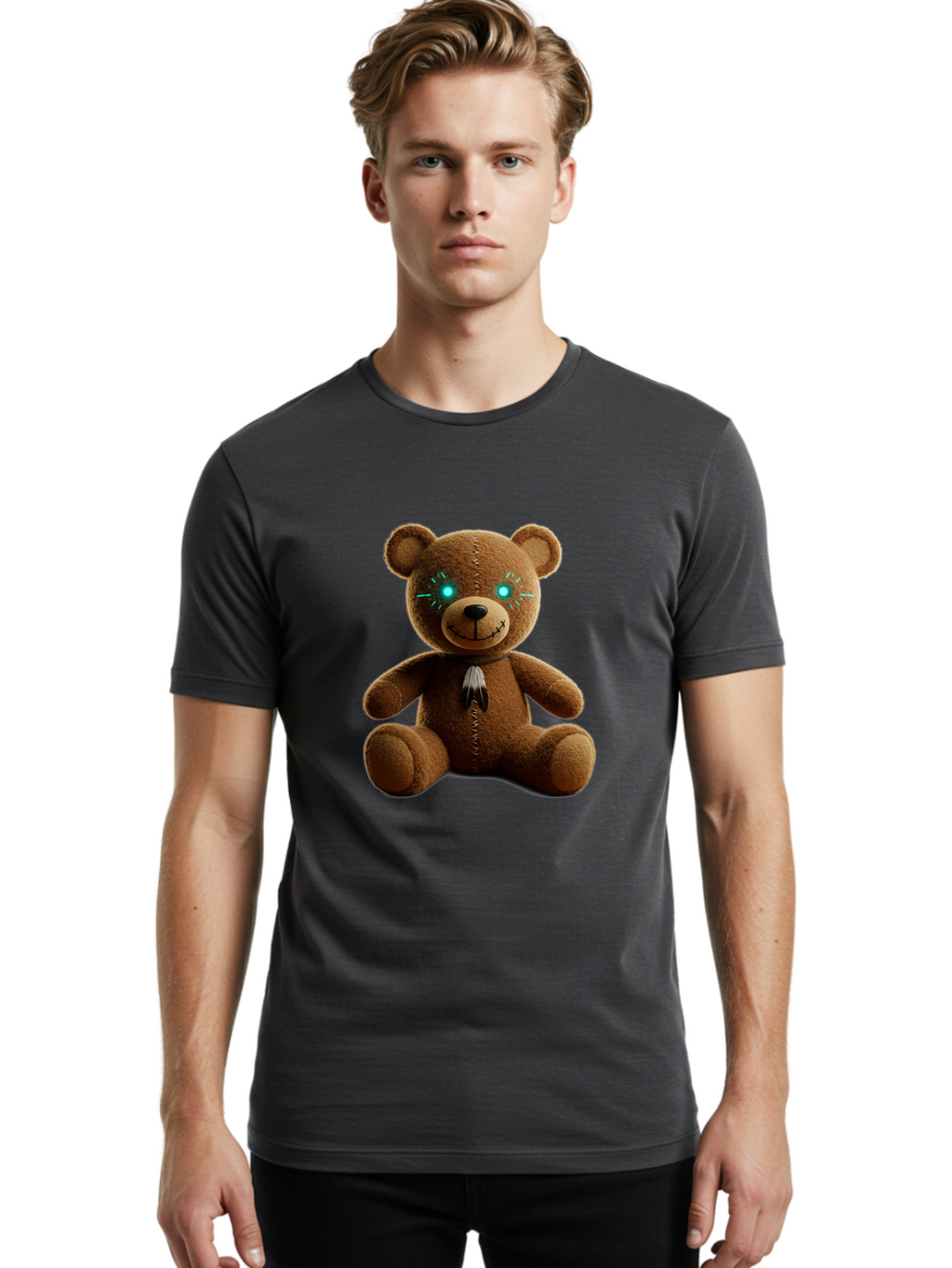 Teddy-3 Men'S Graphic Tee, 100% Cotton, Comfortable Casual Summer Wear, Machine Washable, Vintage Camera, Old Camera, Antique Camera, Black Camera, Classic Photography, Photography Equipment, Nostalgic Device, Film Camera, Camera Art Ban710