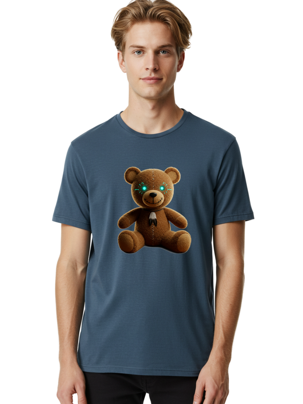 Teddy-3 Men'S Graphic Tee, 100% Cotton, Comfortable Casual Summer Wear, Machine Washable, Vintage Camera, Old Camera, Antique Camera, Black Camera, Classic Photography, Photography Equipment, Nostalgic Device, Film Camera, Camera Art Ban710