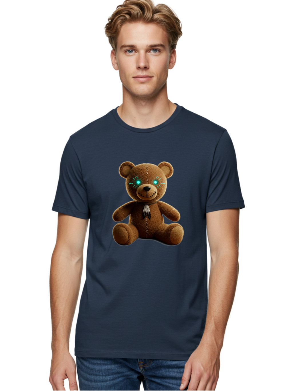 Teddy-3 Men'S Graphic Tee, 100% Cotton, Comfortable Casual Summer Wear, Machine Washable, Vintage Camera, Old Camera, Antique Camera, Black Camera, Classic Photography, Photography Equipment, Nostalgic Device, Film Camera, Camera Art Ban710