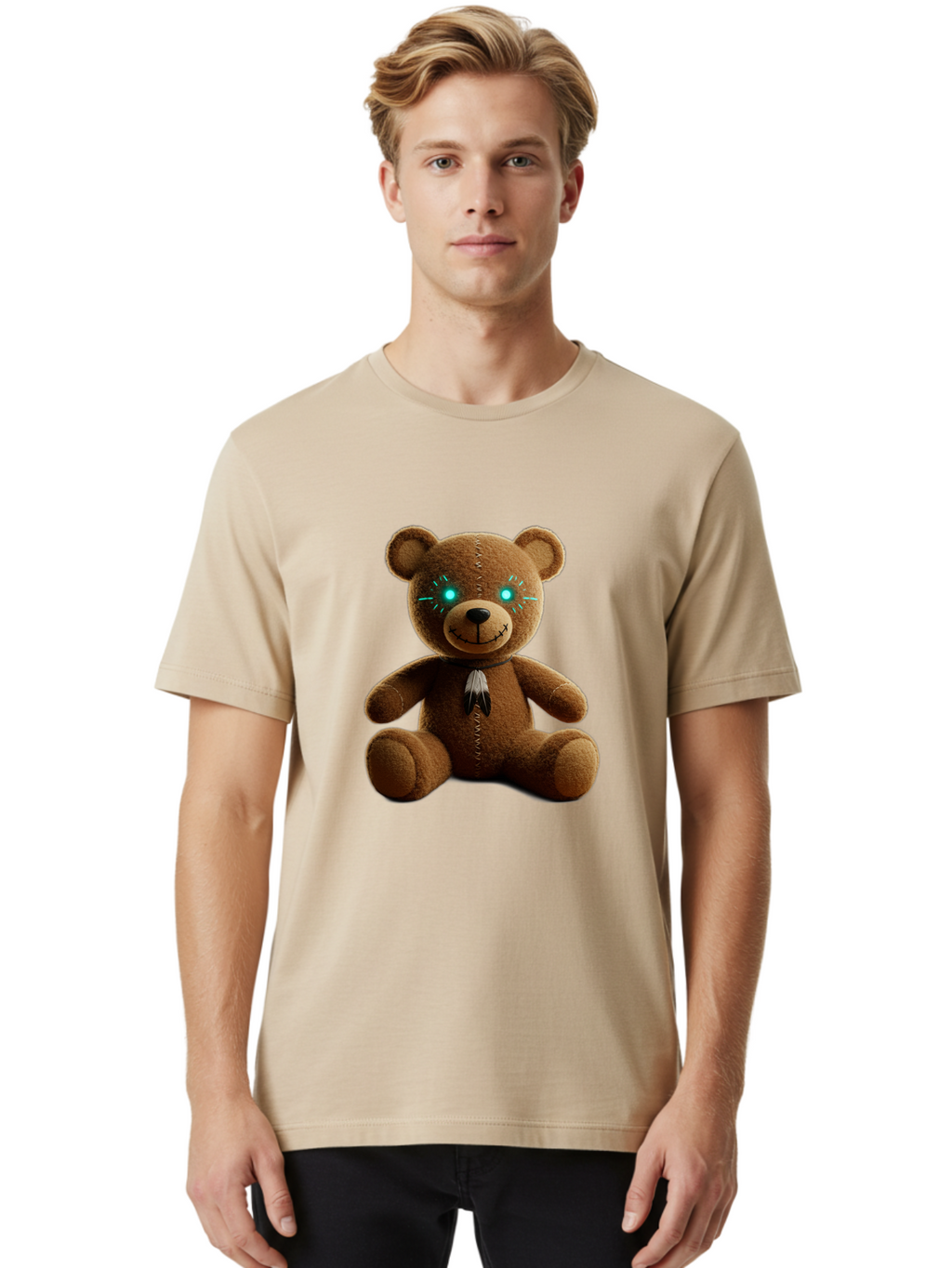 Teddy-3 Men'S Graphic Tee, 100% Cotton, Comfortable Casual Summer Wear, Machine Washable, Vintage Camera, Old Camera, Antique Camera, Black Camera, Classic Photography, Photography Equipment, Nostalgic Device, Film Camera, Camera Art Ban710