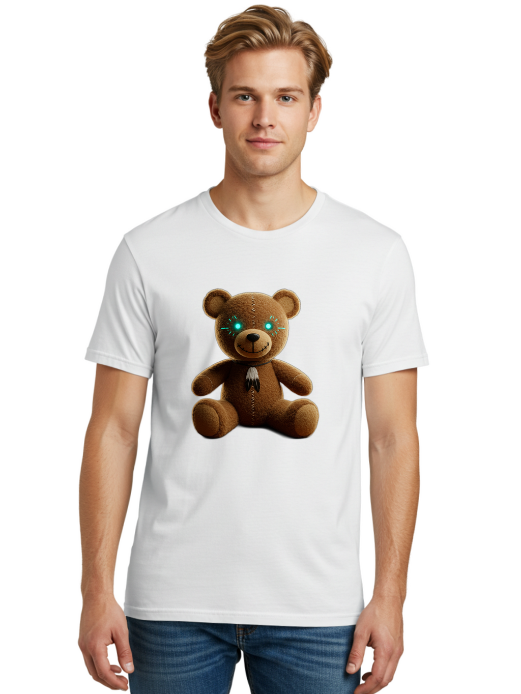Teddy-3 Men'S Graphic Tee, 100% Cotton, Comfortable Casual Summer Wear, Machine Washable, Vintage Camera, Old Camera, Antique Camera, Black Camera, Classic Photography, Photography Equipment, Nostalgic Device, Film Camera, Camera Art Ban710
