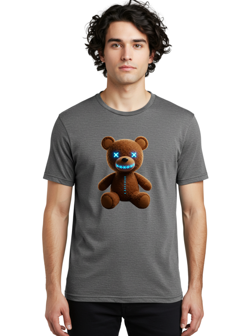 Teddy-Bear-1 Men'S Graphic Tee, 100% Cotton, Comfortable Casual Summer Wear, Machine Washable, Vintage Camera, Old Camera, Antique Camera, Black Camera, Classic Photography, Photography Equipment, Nostalgic Device, Film Camera, Camera Art Ban711