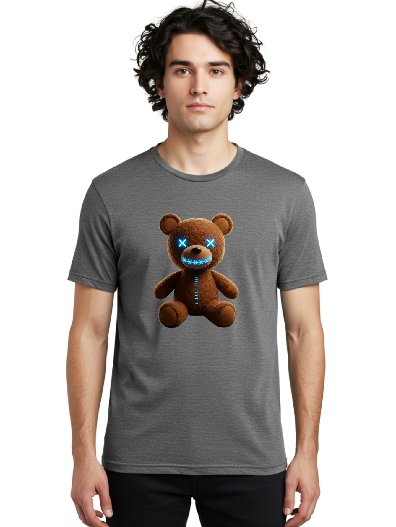 Teddy-Bear-1 Men'S Graphic Tee, 100% Cotton, Comfortable Casual Summer Wear, Machine Washable, Vintage Camera, Old Camera, Antique Camera, Black Camera, Classic Photography, Photography Equipment, Nostalgic Device, Film Camera, Camera Art Ban711