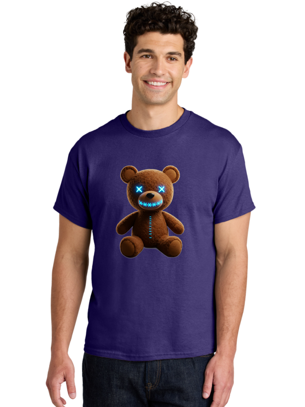 Teddy-Bear-1 Men'S Graphic Tee, 100% Cotton, Comfortable Casual Summer Wear, Machine Washable, Vintage Camera, Old Camera, Antique Camera, Black Camera, Classic Photography, Photography Equipment, Nostalgic Device, Film Camera, Camera Art Ban711