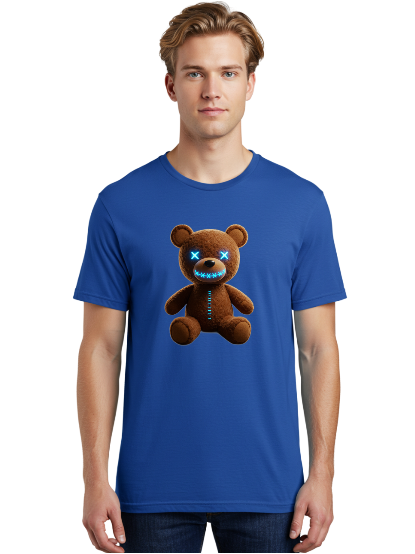 Teddy-Bear-1 Men'S Graphic Tee, 100% Cotton, Comfortable Casual Summer Wear, Machine Washable, Vintage Camera, Old Camera, Antique Camera, Black Camera, Classic Photography, Photography Equipment, Nostalgic Device, Film Camera, Camera Art Ban711