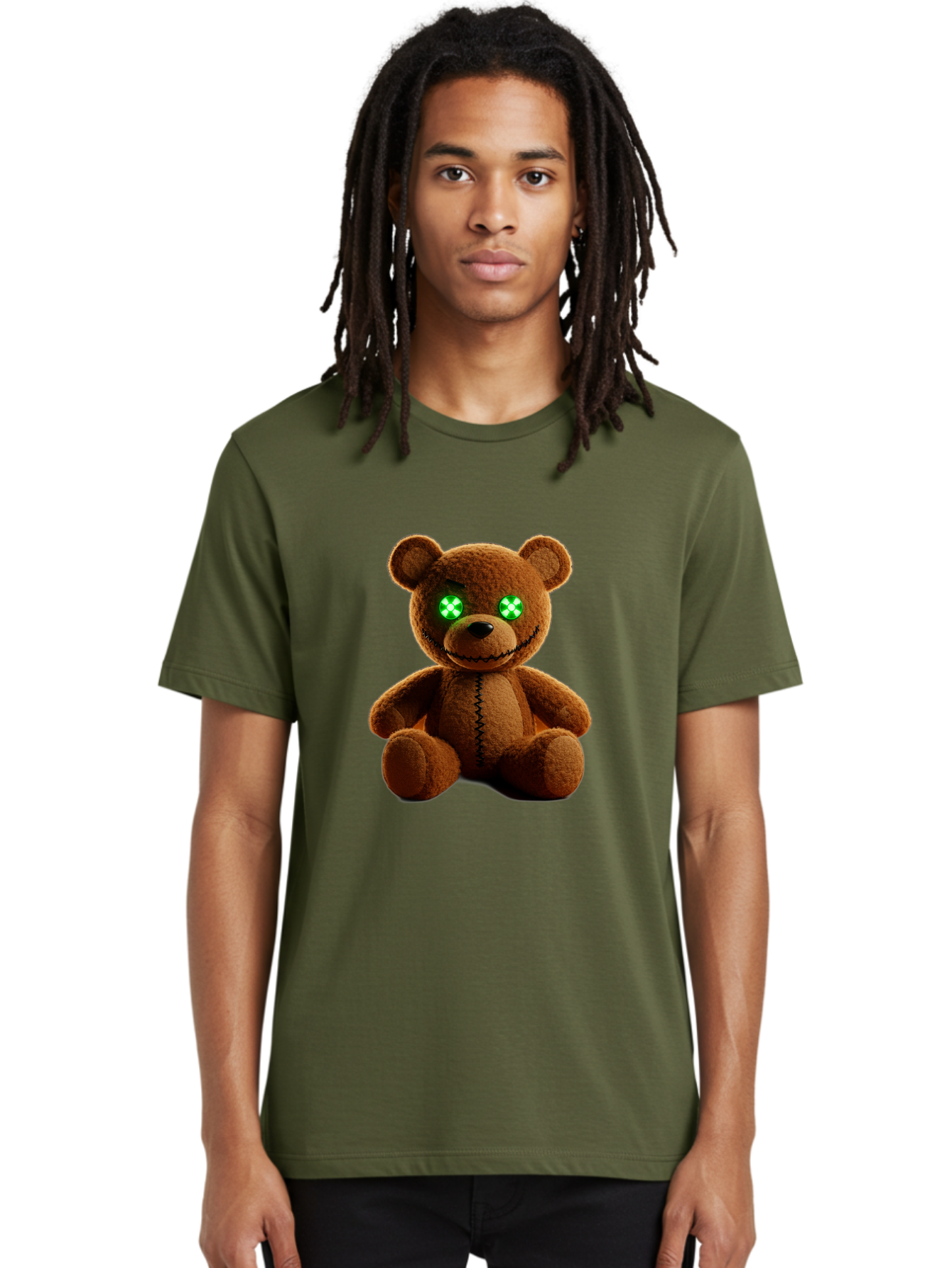 Teddy-Bear-2 Men'S Graphic Tee, 100% Cotton, Comfortable Casual Summer Wear, Machine Washable, Vintage Camera, Old Camera, Antique Camera, Black Camera, Classic Photography, Photography Equipment, Nostalgic Device, Film Camera, Camera Art Ban712