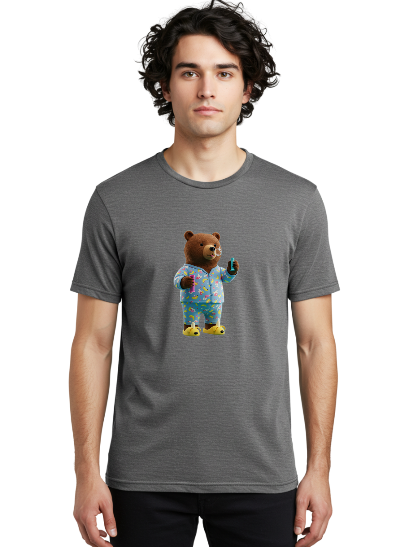 Teddy-Bear-In-Pajamas-1 Men'S Graphic Tee, 100% Cotton, Comfortable Casual Summer Wear, Machine Washable, Vintage Camera, Old Camera, Antique Camera, Black Camera, Classic Photography, Photography Equipment, Nostalgic Device, Film Camera, Ban713