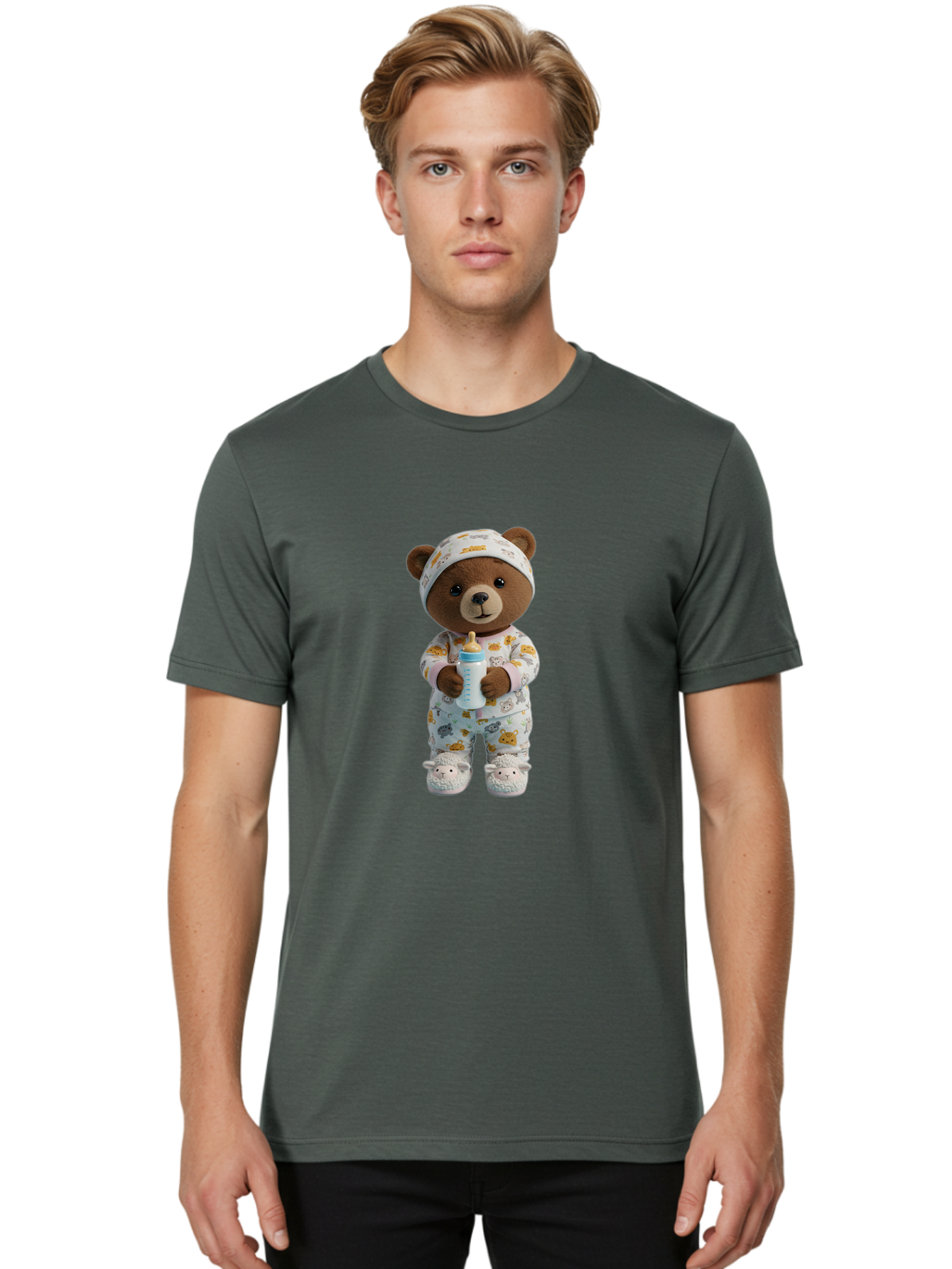Teddy-Bear-In-Pajamas Men'S Graphic Tee, 100% Cotton, Comfortable Casual Summer Wear, Machine Washable, Vintage Camera, Old Camera, Antique Camera, Black Camera, Classic Photography, Photography Equipment, Nostalgic Device, Film Camera, Ban714
