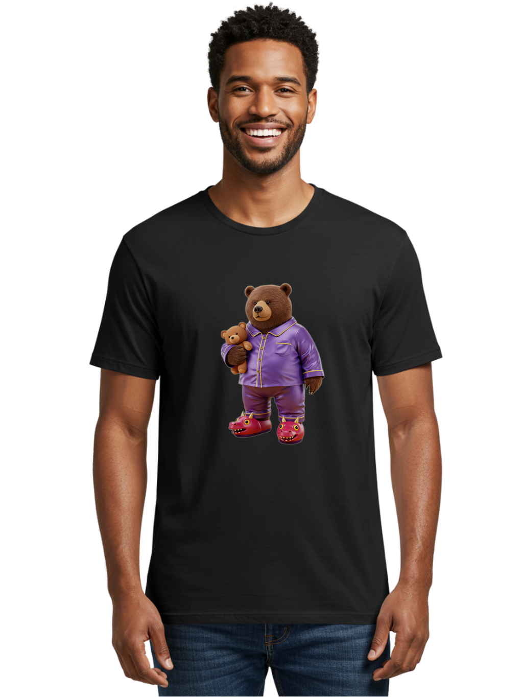 Teddy-Bear-In-Purple-Pajamas Men'S Graphic Tee, 100% Cotton, Comfortable Casual Summer Wear, Machine Washable, Vintage Camera, Old Camera, Antique Camera, Black Camera, Classic Photography, Photography Equipment, Nostalgic Device, Film Camera, Ban715