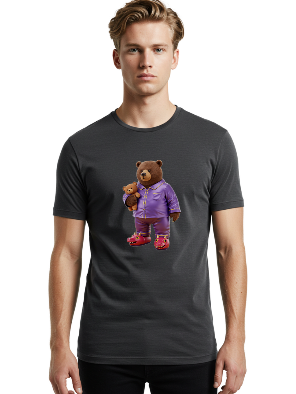 Teddy-Bear-In-Purple-Pajamas Men'S Graphic Tee, 100% Cotton, Comfortable Casual Summer Wear, Machine Washable, Vintage Camera, Old Camera, Antique Camera, Black Camera, Classic Photography, Photography Equipment, Nostalgic Device, Film Camera, Ban715