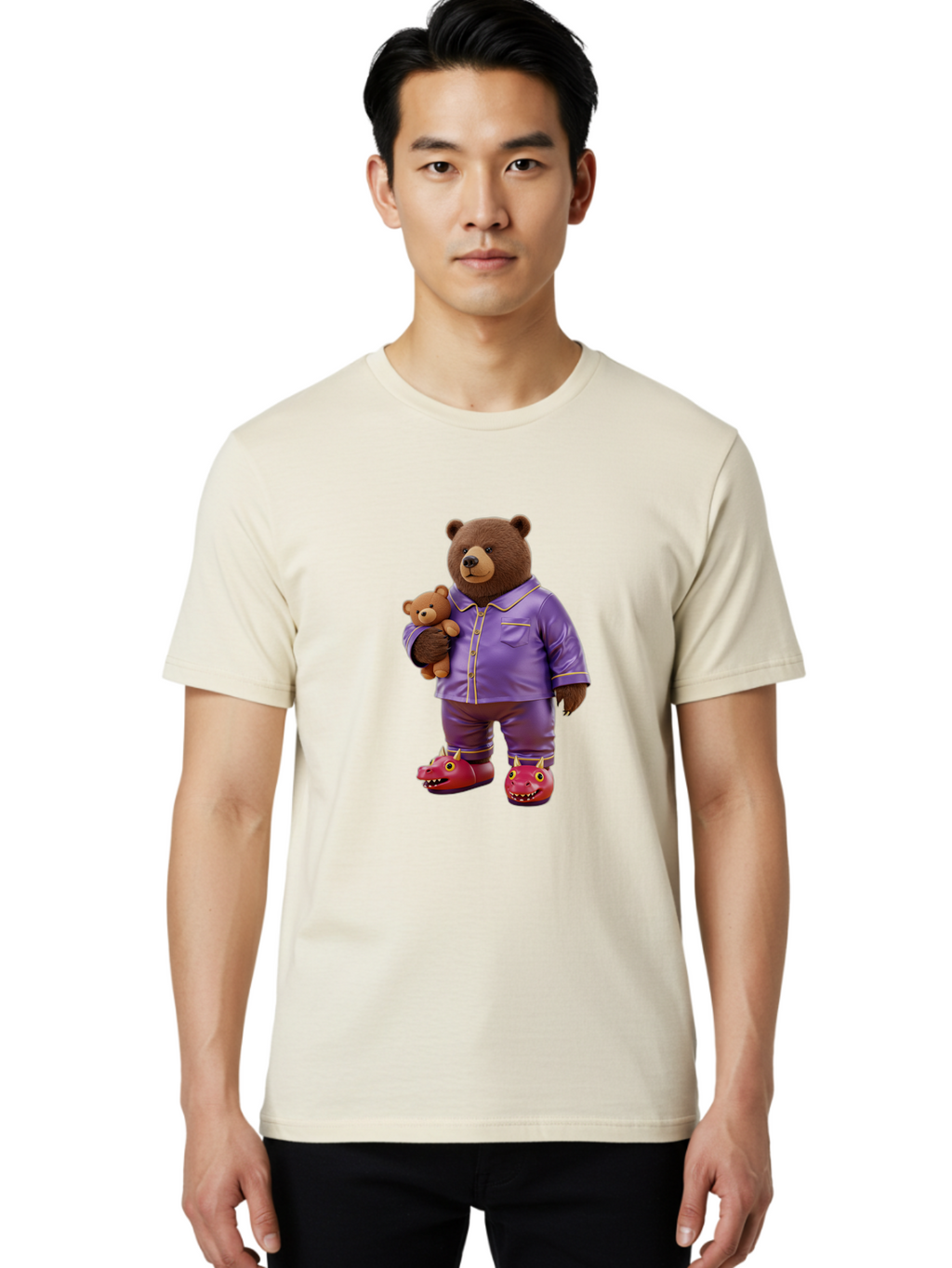 Teddy-Bear-In-Purple-Pajamas Men'S Graphic Tee, 100% Cotton, Comfortable Casual Summer Wear, Machine Washable, Vintage Camera, Old Camera, Antique Camera, Black Camera, Classic Photography, Photography Equipment, Nostalgic Device, Film Camera, Ban715